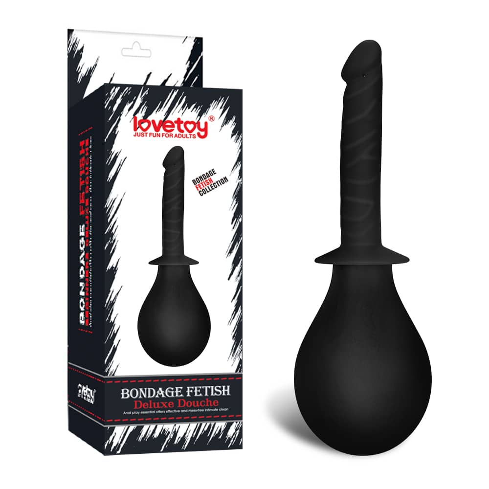 The packaging of the silicone soft deluxe anal douche