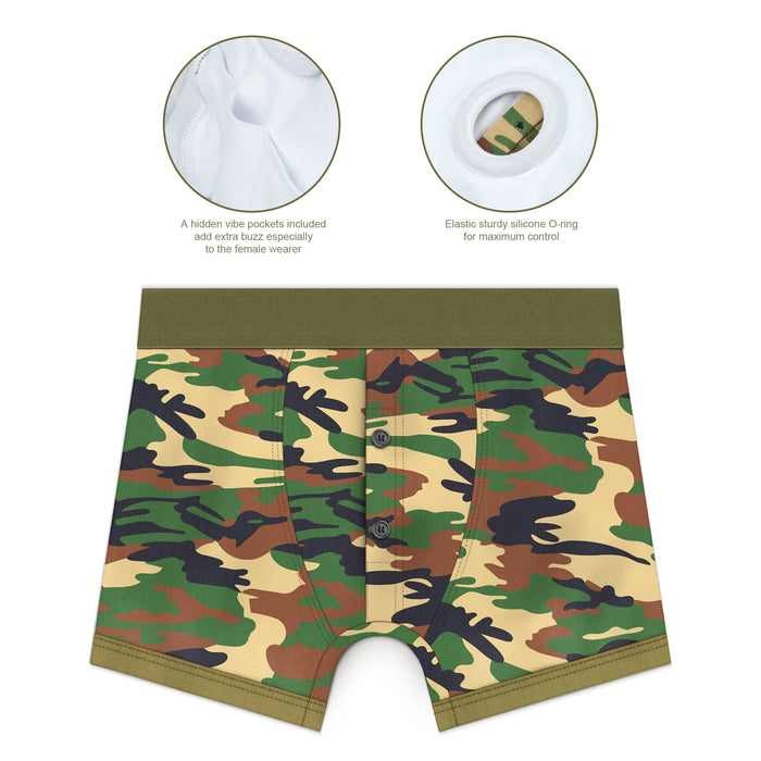 Strap On Harness | Strap On Camo Boxer Strapon Shorts