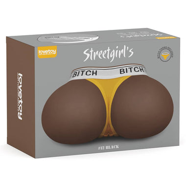 The packaging of the streetgirls 12 masturbator black for men 