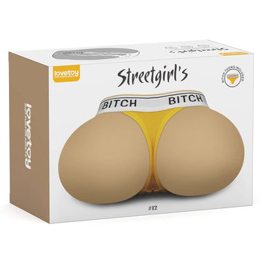 The packaging of the  streetgirls 12 men masturbator 