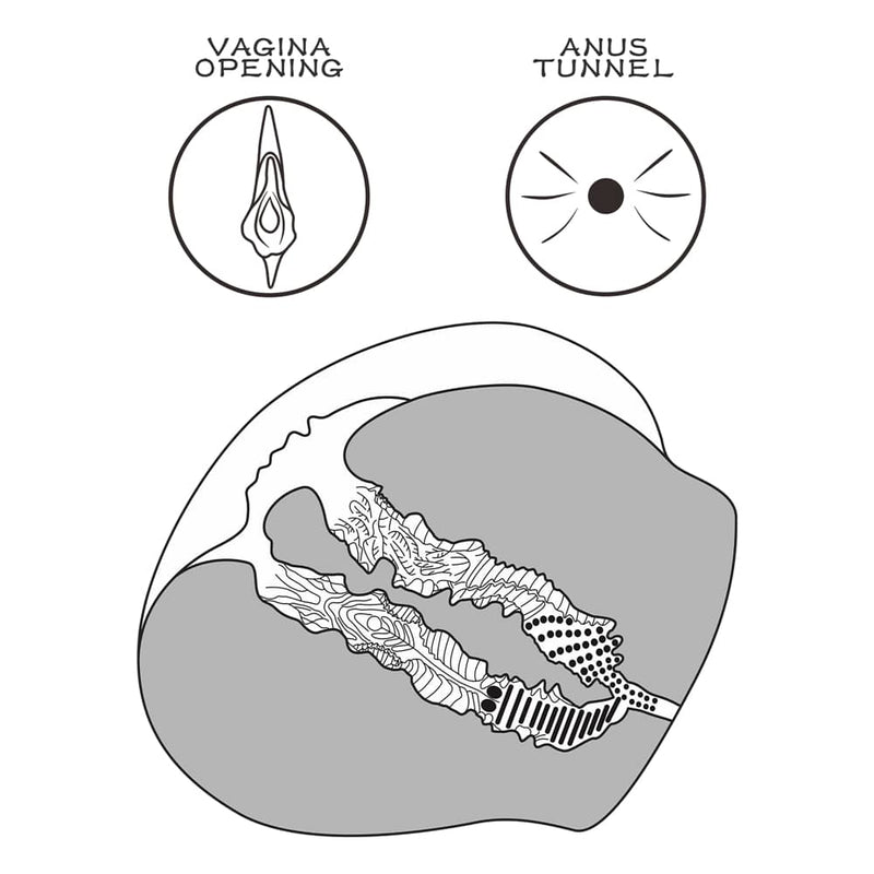 The vagina and anus tunnels of the streetgirls 12 men masturbator 
