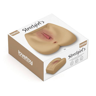 The packaging of the streetgirls dual path masturbator