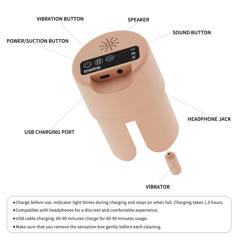 The power button of the streetgirls sensation pulse 2 black masturbator