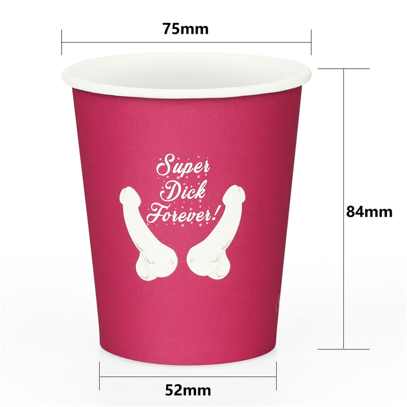 Super Dick Forever Bachelorette Paper Cups(Pack of 6)