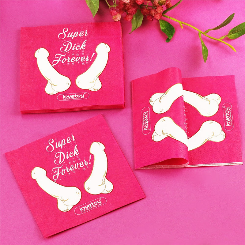 Super Dick Forever Bachelorette Paper Napkins(Pack of 10)