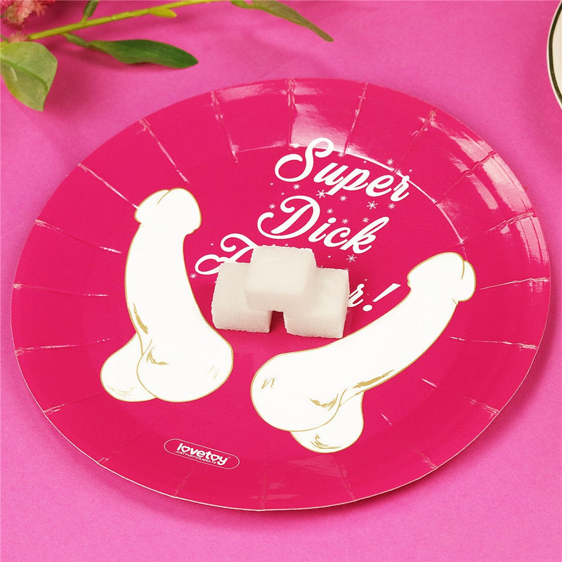 Super Dick Forever Bachelorette Paper Plates(Pack of 6)