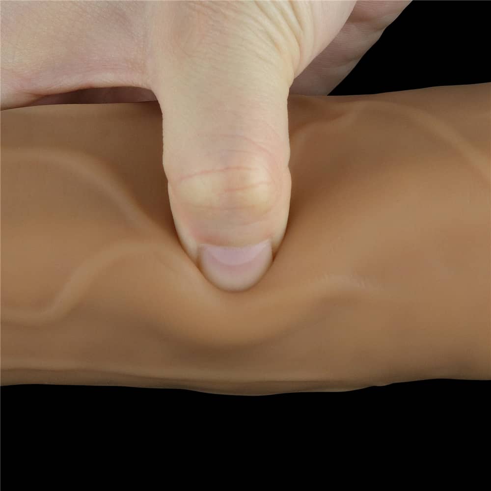 Super real feel experience with this 9 inches dual layered silicone rotator