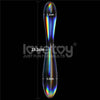 The size of the twilight gleam glass double head dildo 