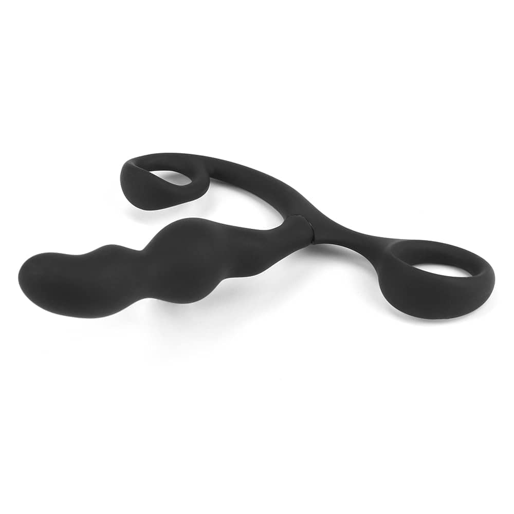 The black silicone p spot teaser with curves