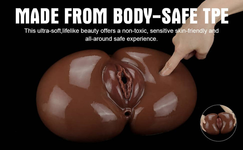 The brown vagina ass male masturbator ultra-soft and lifelike