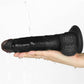 The dildo of the 8.5 inches black vibrating dildo easy strapon set is fully washable