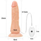 The size of the dildo of the 7.5 inches vibrating dildo easy strapon set
