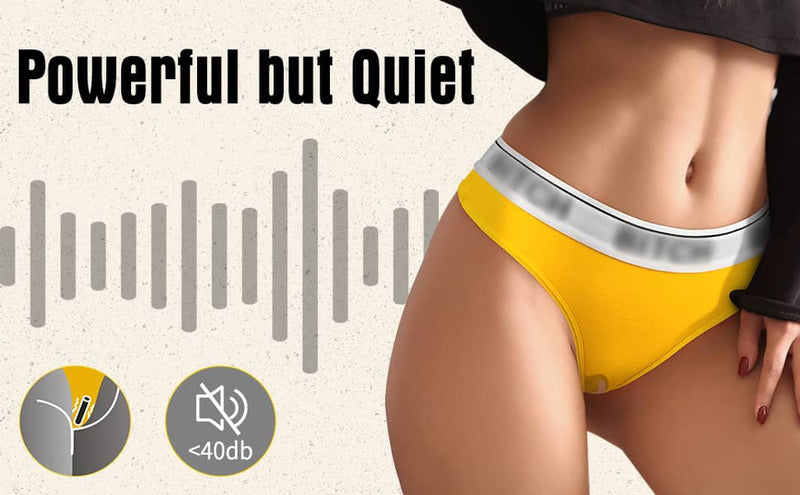 The powerful but quiet vibrator of the vibrating thong underwear with remote control