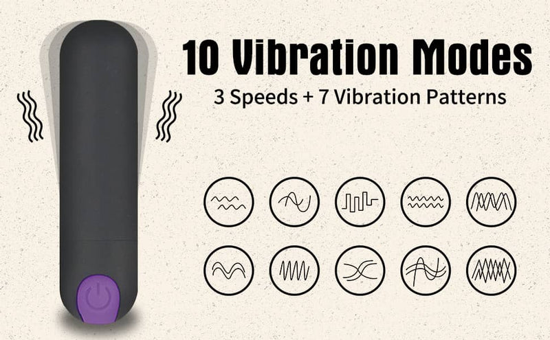 The included 10-function mini vibrator of the vibrating thong underwear with remote control