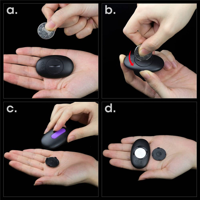 Tutorial on installing the battery in the remote control of the vibrating thong underwear with remote control