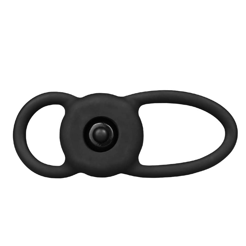 The inserted vibrator in the vibrating rock balled double prober anal beads