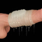 The wave vibrating penis sleeve worn on dildo with lube