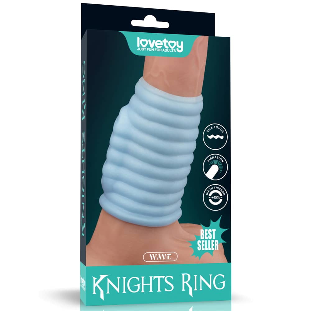 The packaging of the blue vibrating wave knights ring   brown