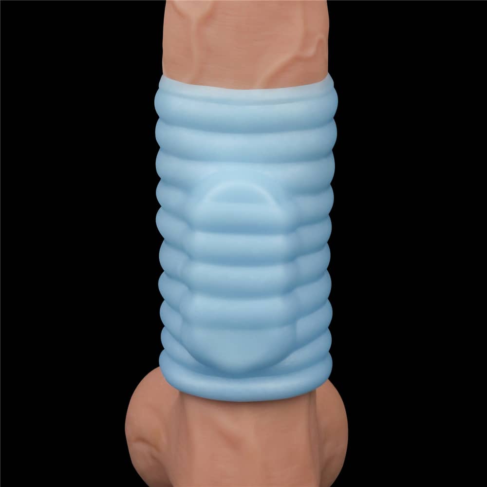 The blue vibrating wave knights ring   cuddles the dildo