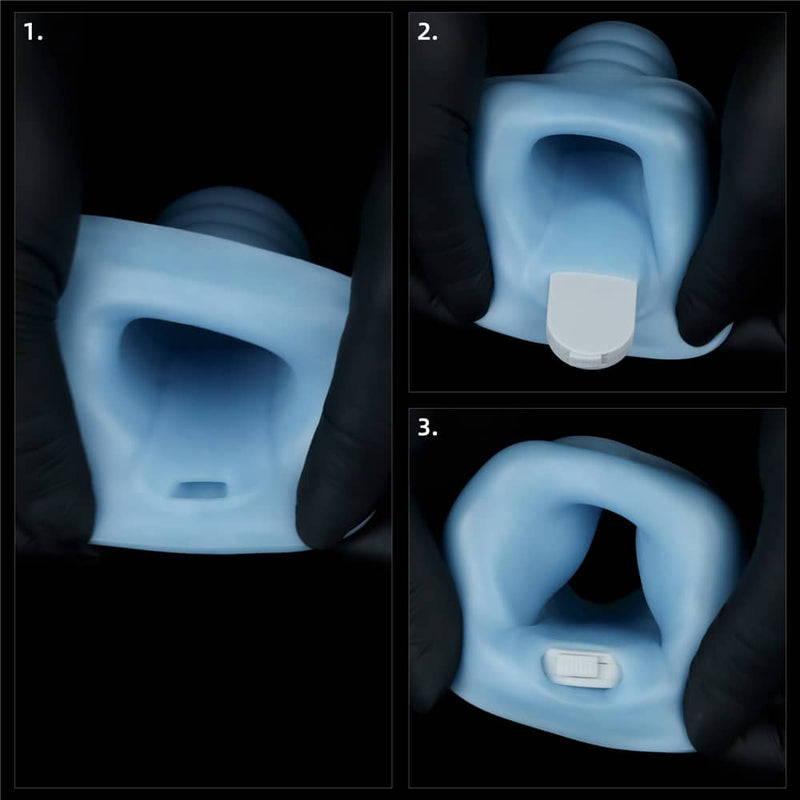 Tutorial on how to put the built-in vibrator into the blue vibrating wave knights ring