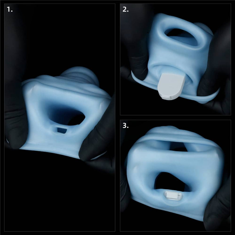 Tutorial on how to put the inserted vibrator into the vibrating vagina stamina tunnel masturbator