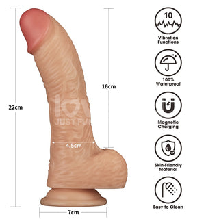 Vibrating Enhanced Strap on Set 8.5'' XS/S/M (Flesh)