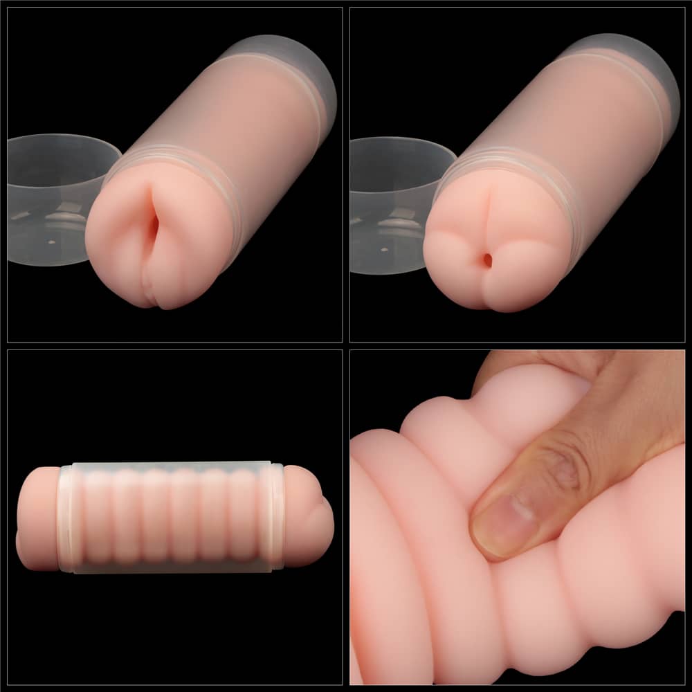 The vagina ass double side stroker is lifelike