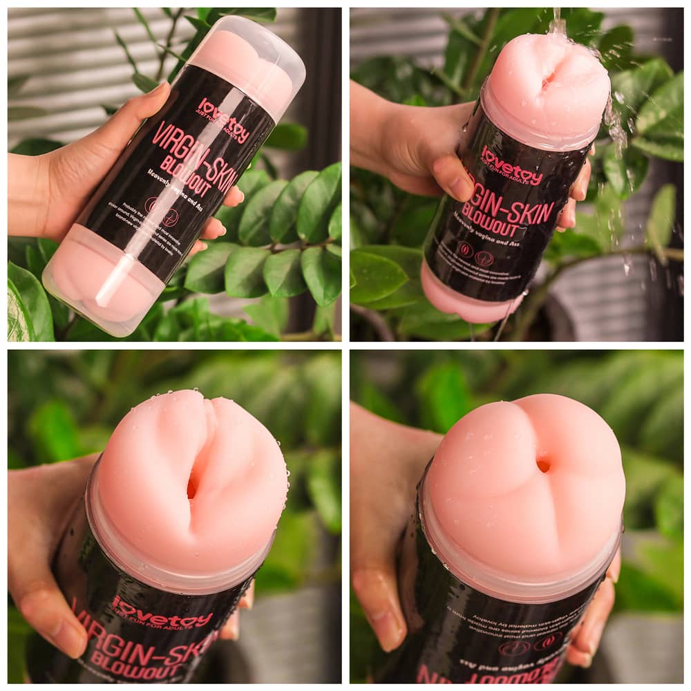 The vagina ass double side stroker  is fully washable