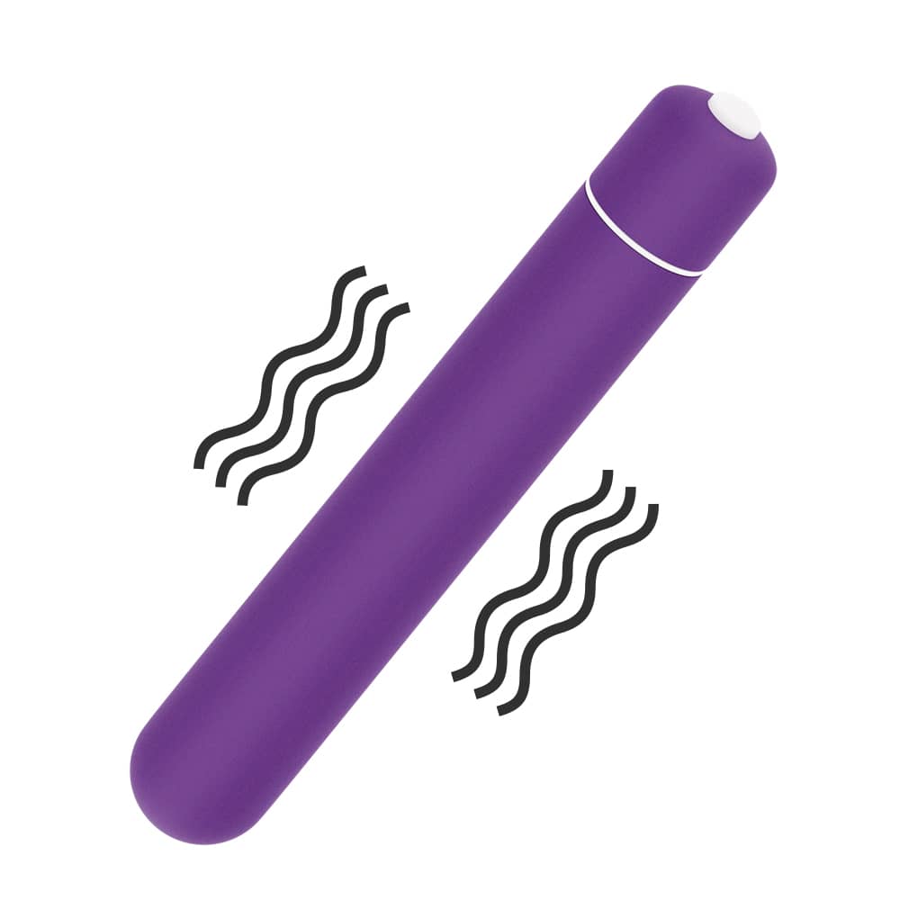 The purple x-basic bullet 10 speeds vibrator has a vibrating function