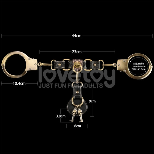 Designer Bondage | Rebellion Reign Heavy Metal Handcuffs (Bronze)