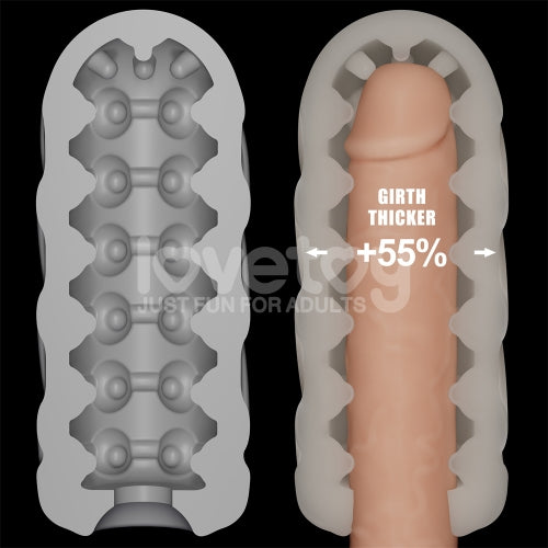 Knights Ring Duo Vibrating Sleeve-Spiral