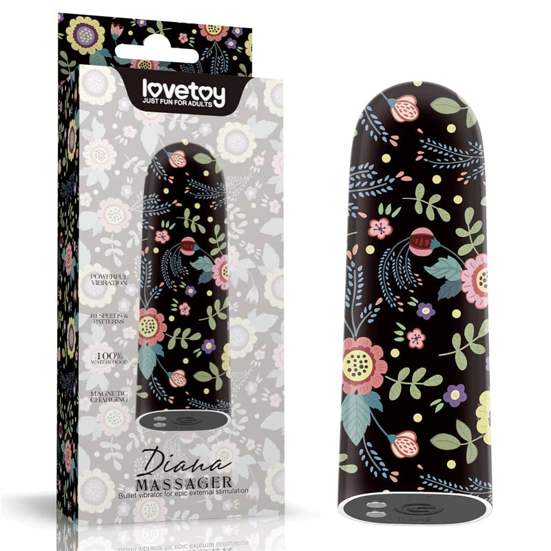 The packaging of the mini bullet vibrator rechargeable massager