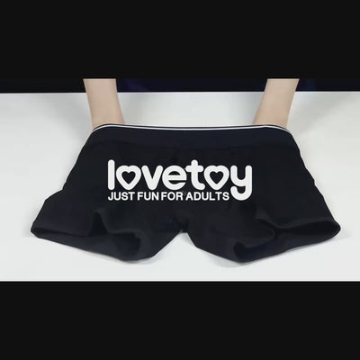 The display video of the strap on boxer strapon shorts for sex for packing