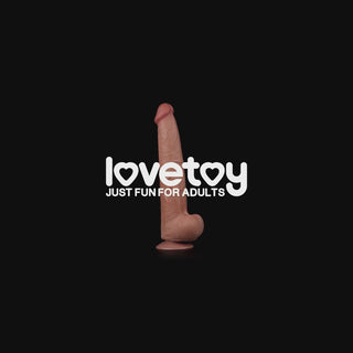 The display video of the 13 5 inches huge soft sliding skin dildo brown