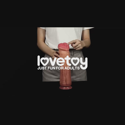 12 inches dual layer platinum silicone horse dildo