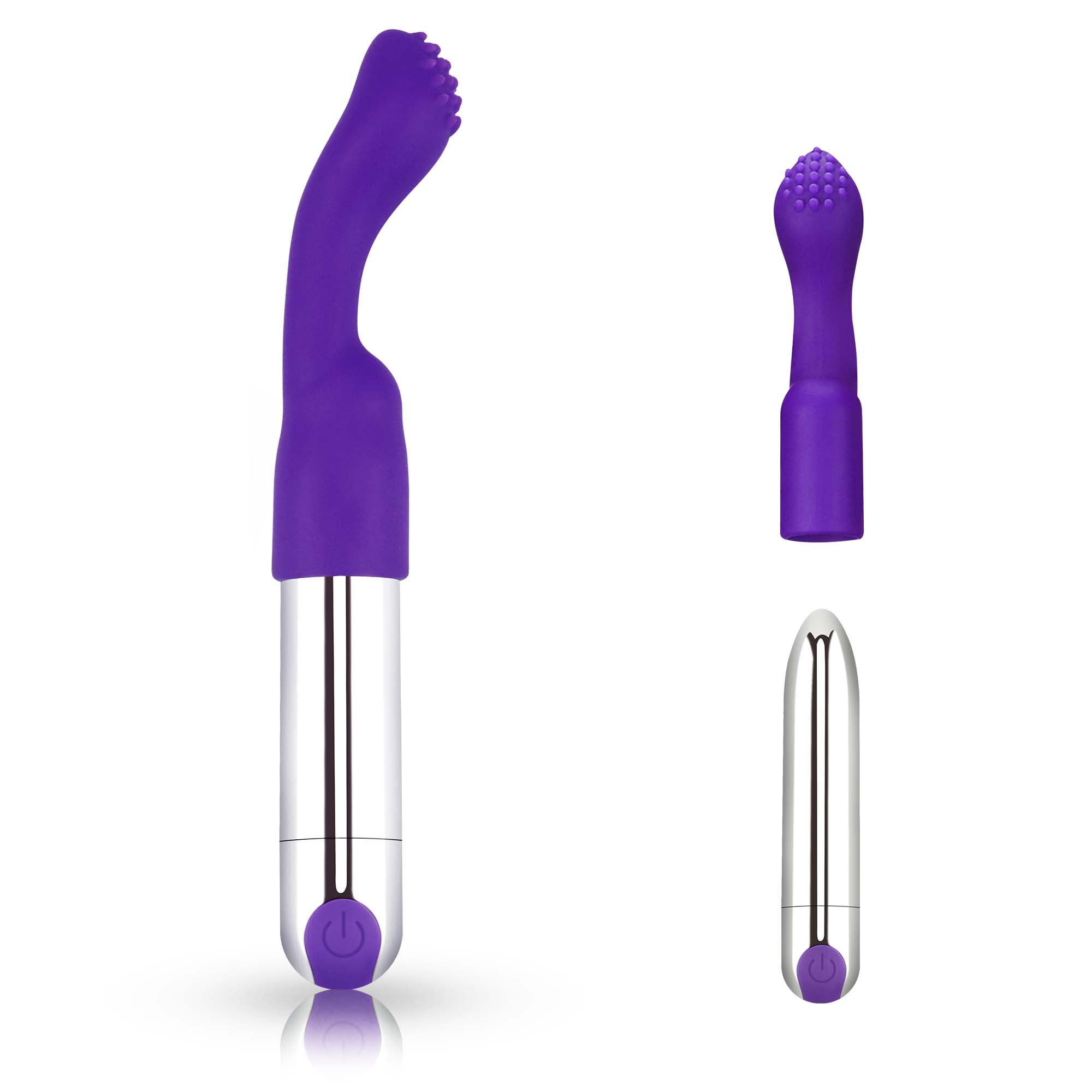 Bullet Vibrator-Finger Vibrator-G-spot Vibrator 3 in 1 Rechargeable Versatile Tickler for Women pleasure picture